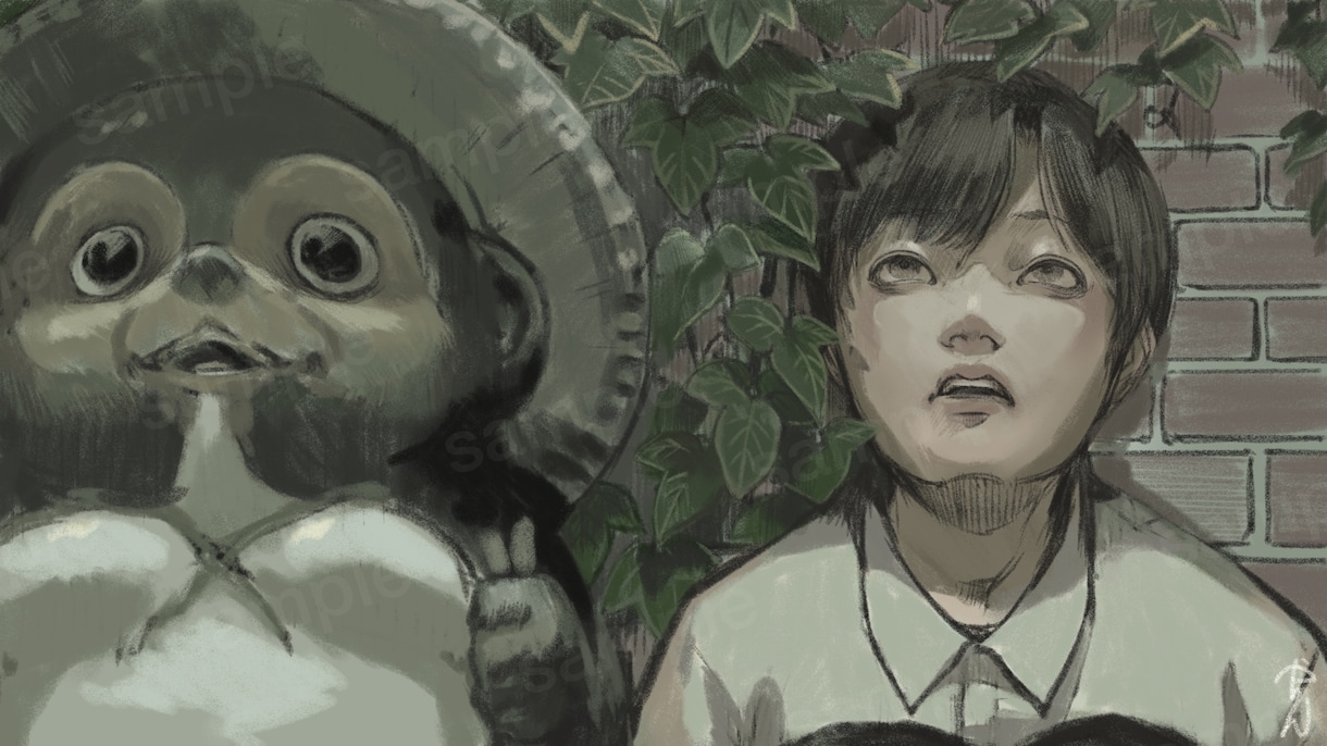 あなただけの和風✕ホラーキャラクターを描きます 【和・怪異・妖艶】サムネ、MV、挿絵、TRPG等作品の一助に イメージ9