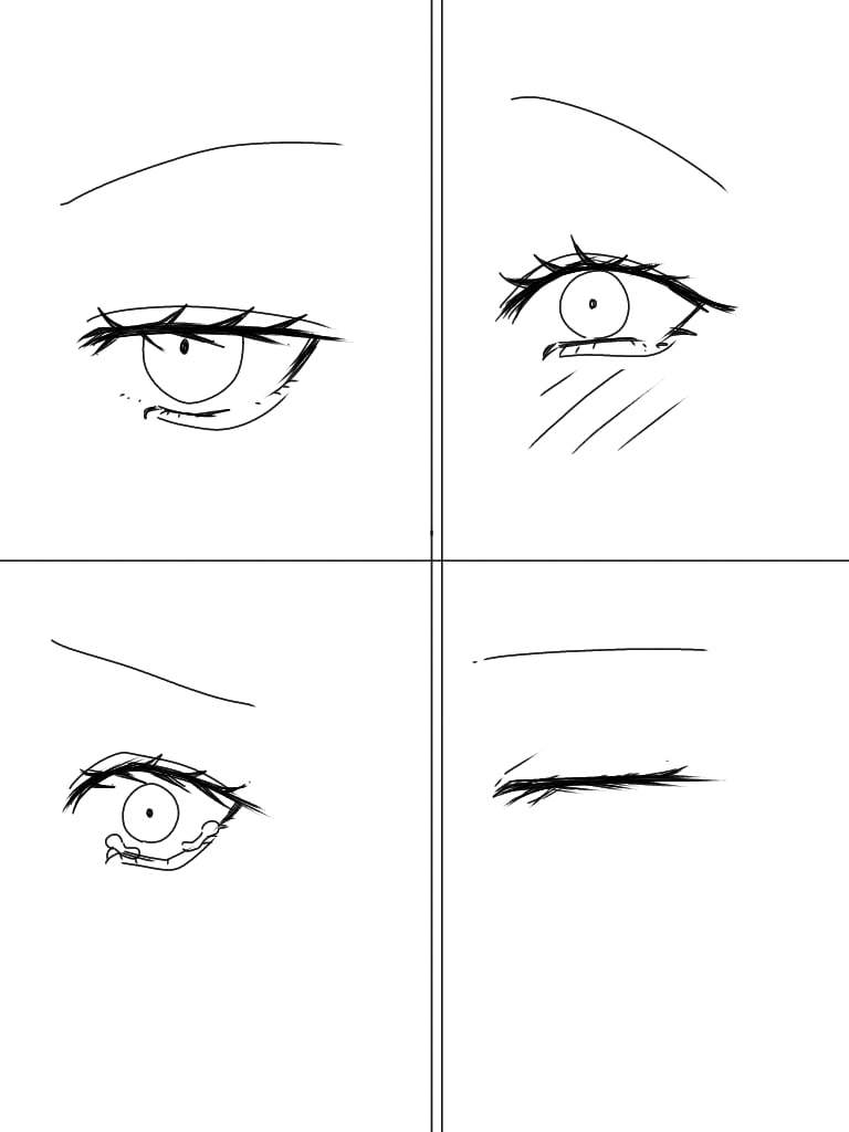 目を描くことが苦手な人を目だけ描いて助けます イラストを描く時目が苦手で描けない人へ、模写、トレスでお助け イメージ2