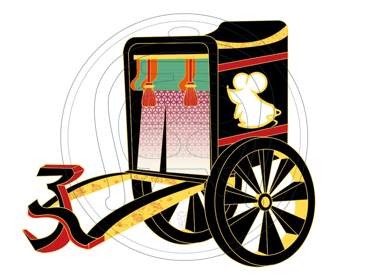 リテイク無制限！手描き風デジタル和風画制作します どこでもお使いいただける和風画を描きます。 イメージ6