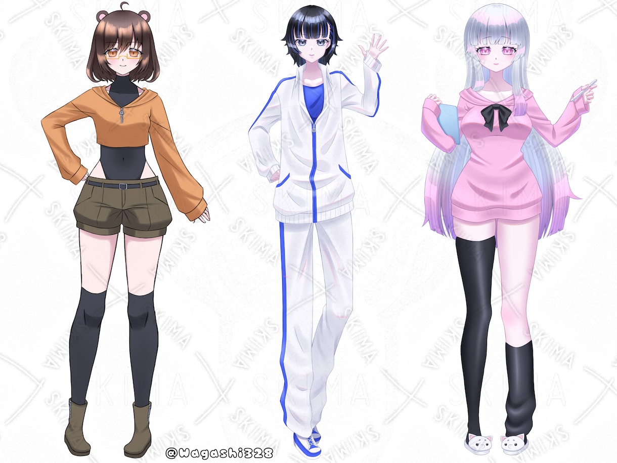 オリジナリティ溢れるキャラ立ち絵を描きます 個性的なキャラから無個性なキャラまで創造して作成します！ イメージ1
