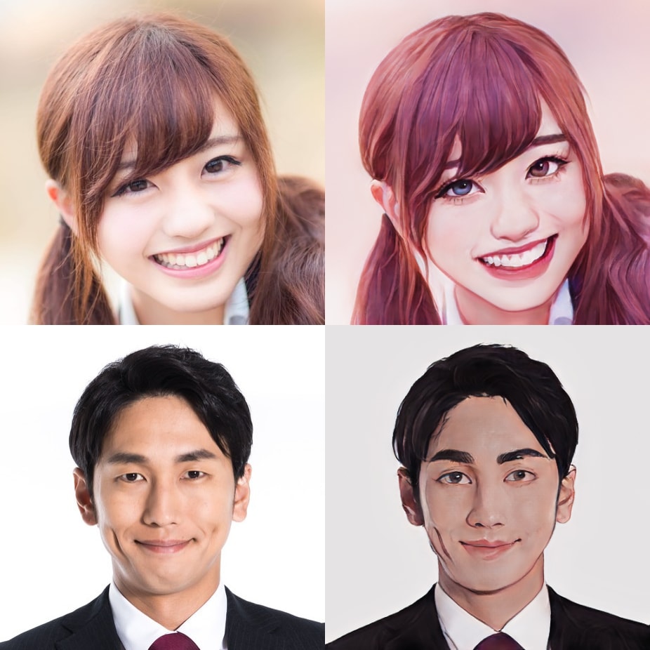 顔写真をアニメ調のリアルなイラストに変えます SNSアイコンやブログ・インスタ用、似顔絵にも 商用利用可 イメージ2