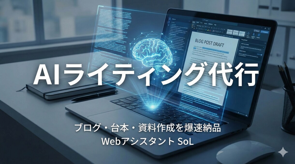 AI活用で5000文字の記事作成します ブログ・台本5000文字。構成から執筆まで丸投げOK イメージ1