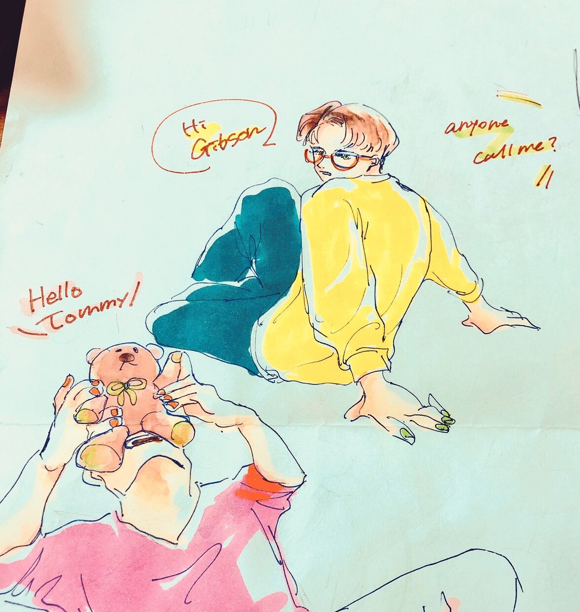 海外っぽいラフなイラスト描きます アイコン、ヘッダー、挿絵などお求めの方に！ イメージ6