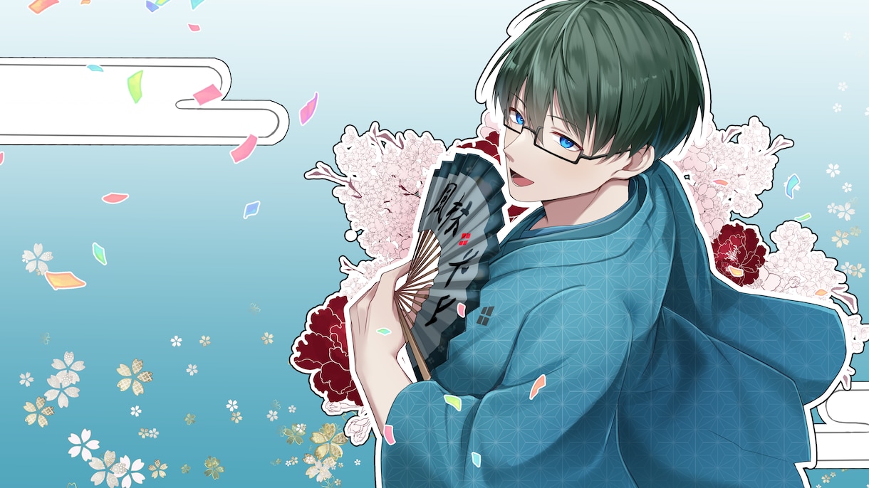 イケメン特化配信イラスト制作します 配信サムネ、アイコンにも対応！構図やキャラデザから相談可能！ イメージ6