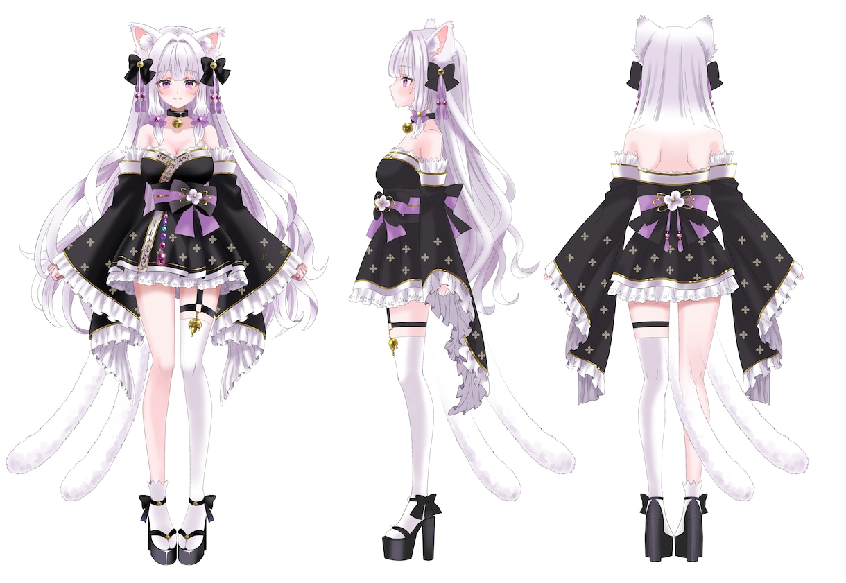 VTuber、立ち絵、美麗イラスト描きます 可愛いかっこいい銃器少女も得意です イメージ1