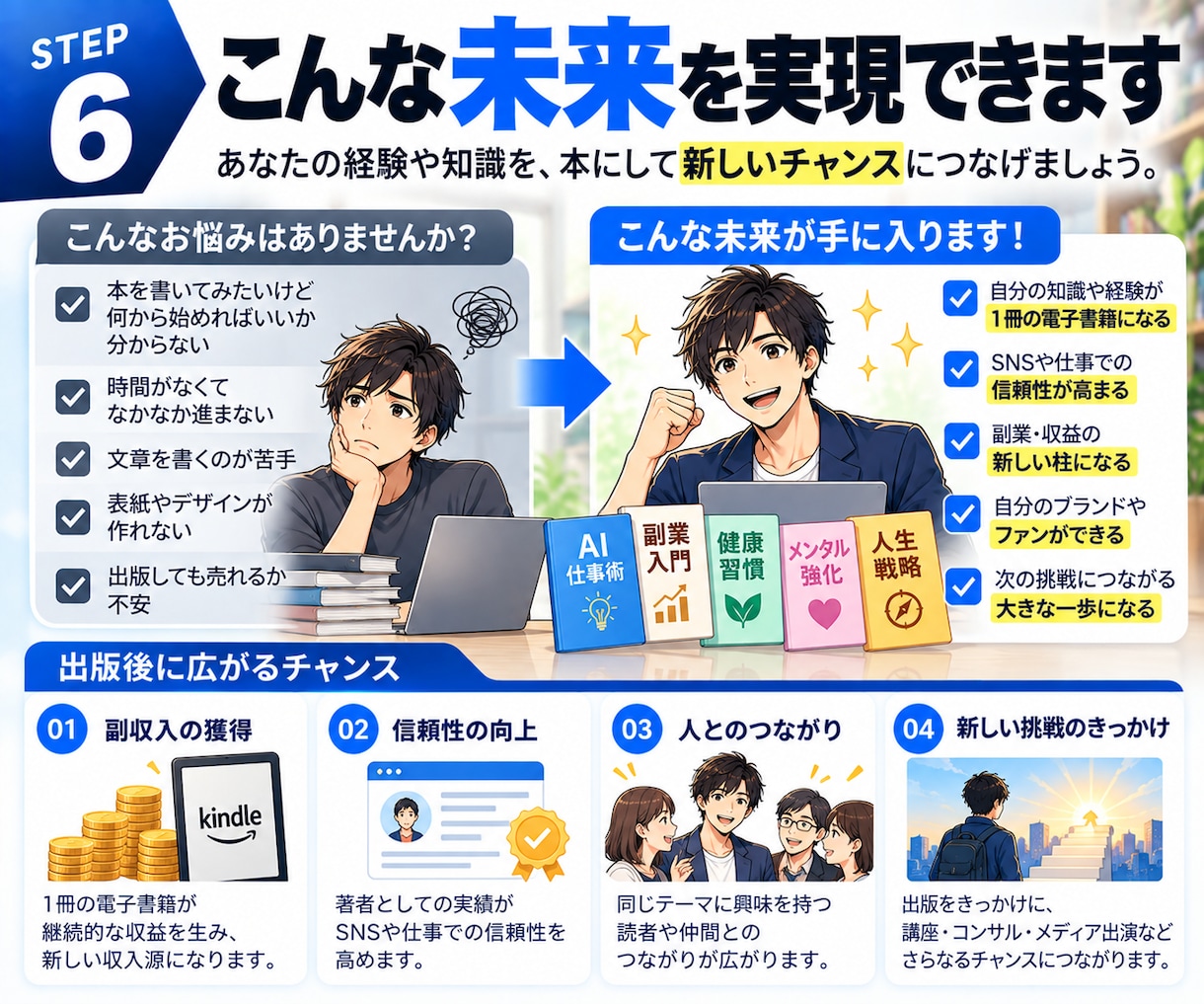 あなたの経験・知識をKindle本1冊に仕上げます 企画から出版準備まで、Kindle出版をまるごとサポート イメージ9