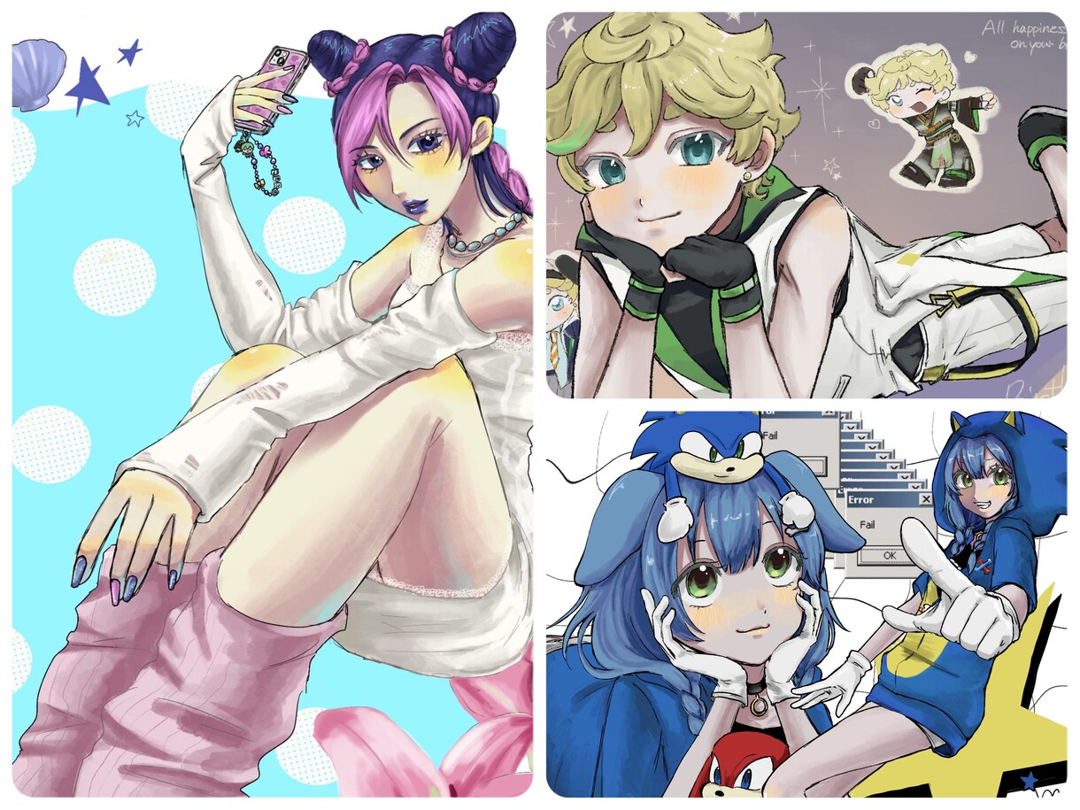 SNSアイコン/人物イラスト描きます あなたの世界観をイラストで形にします イメージ3