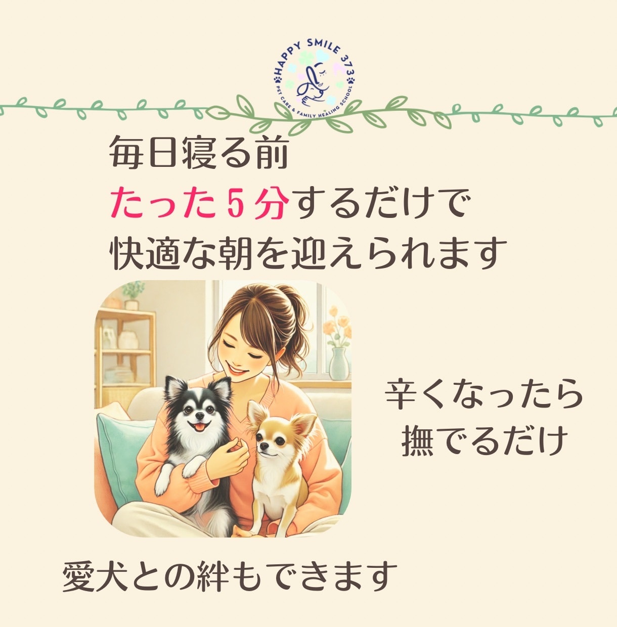 愛犬に触れると肩こりが楽になるセルフケア伝えます 肩こりが辛い愛犬家のあなたへ看護師が教える“優しい手”です イメージ4