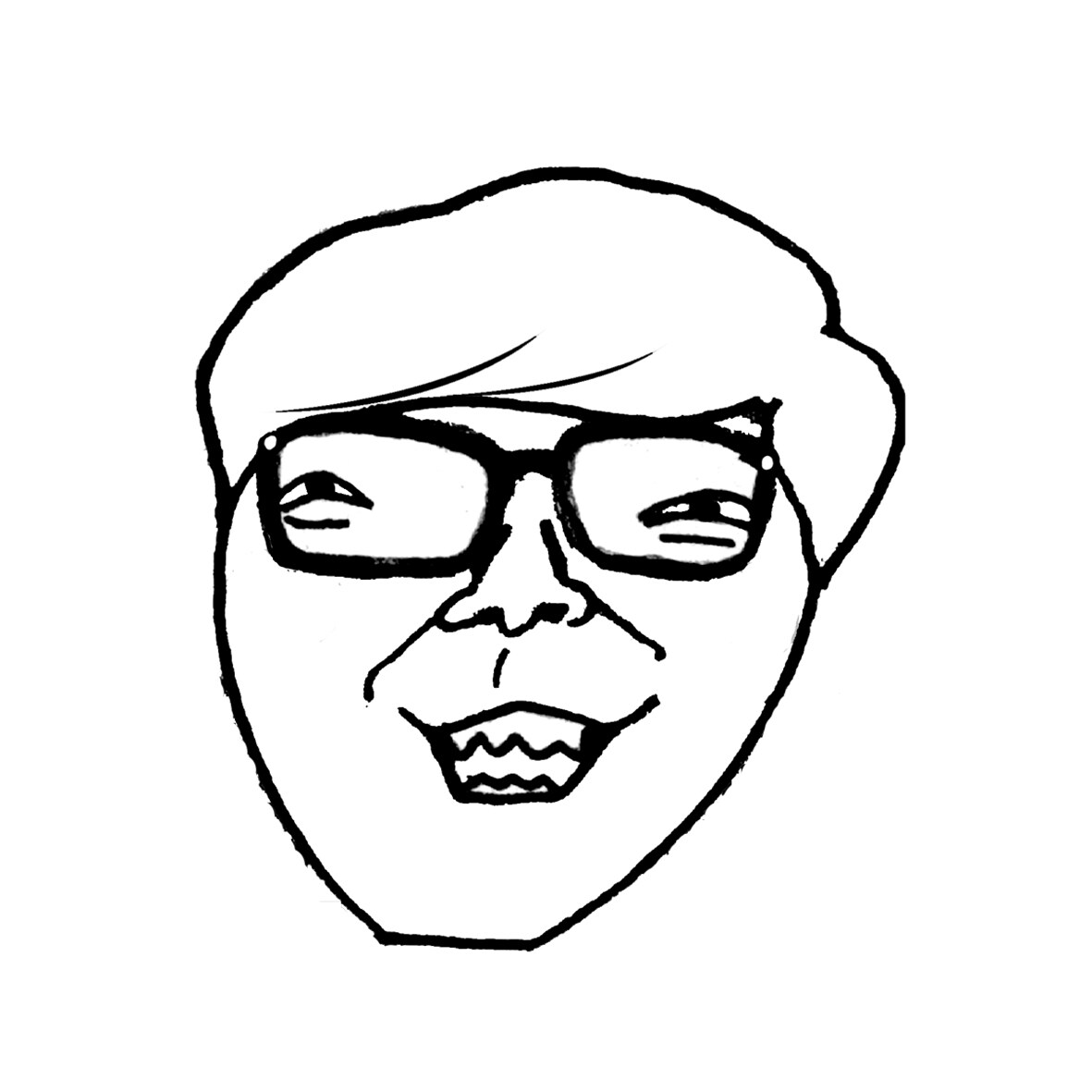 シンプルなモノクロ線画似顔絵をお描きします SNSのプロフィールアイコンに最適！名刺にもどうぞ。 イメージ10