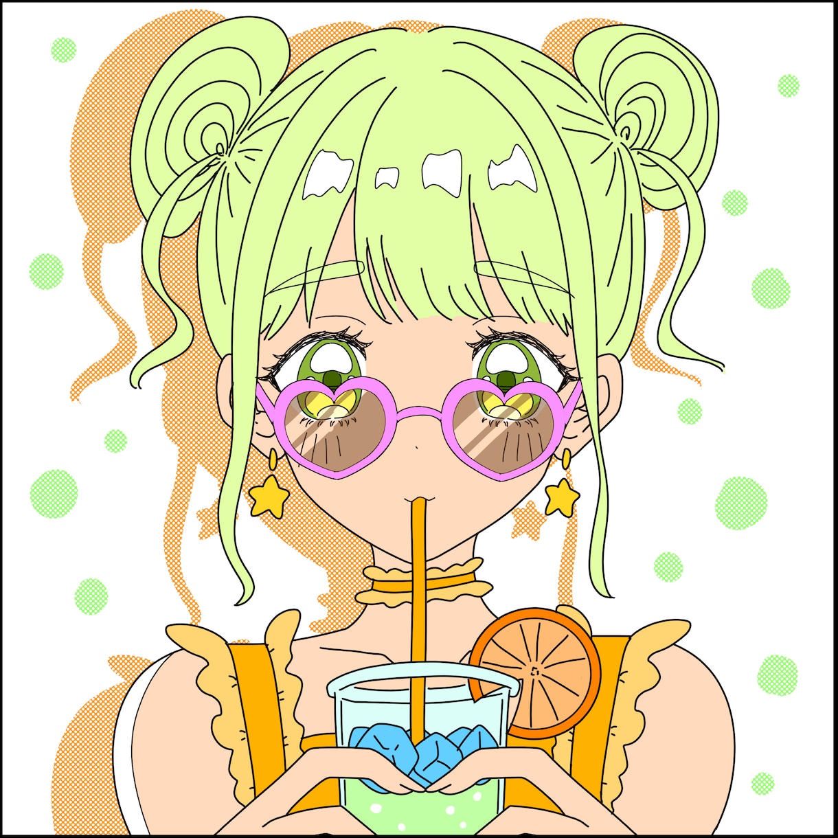 平成レトロ風のかわいいイラスト描きます 平成ギャル・ポップ・ゆるかわ系など幅広く対応♪ イメージ1