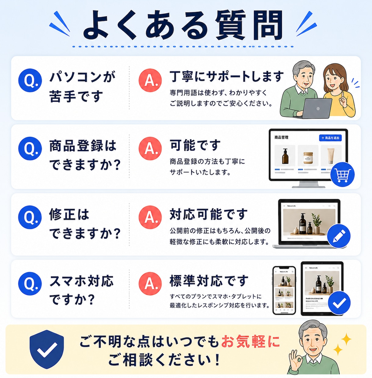 Square で売上アップするECサイト制作します 先着1名様限定、3万円でECサイト制作します イメージ9