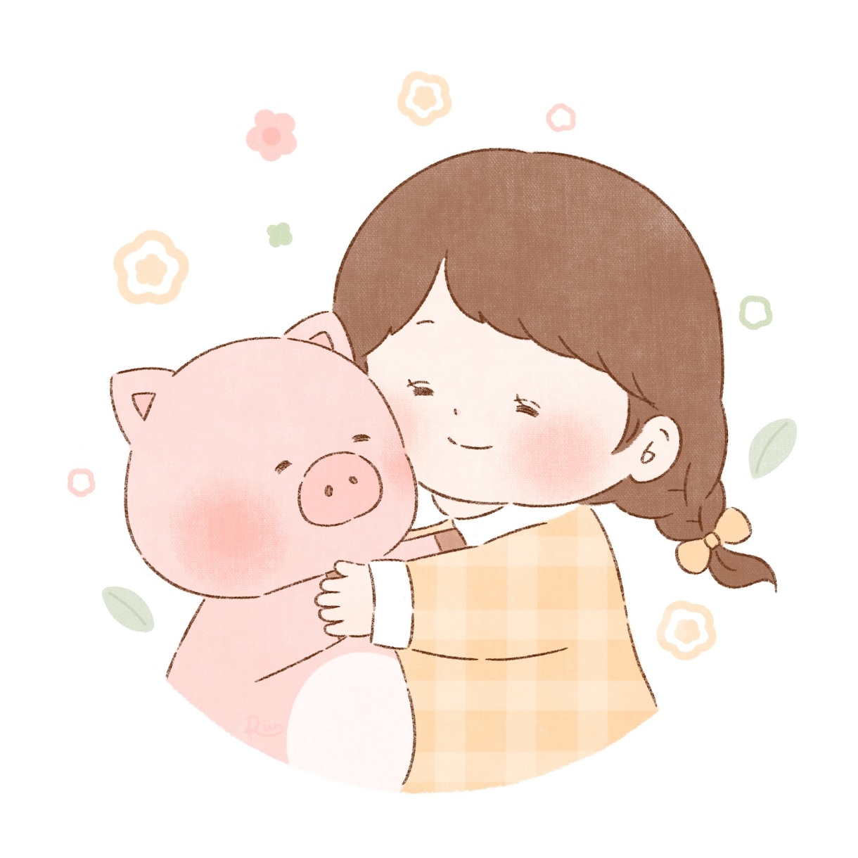 絵本のような優しくて温かい似顔絵をお描きします 心がぽかぽかになるような作品をお届け！ イメージ2