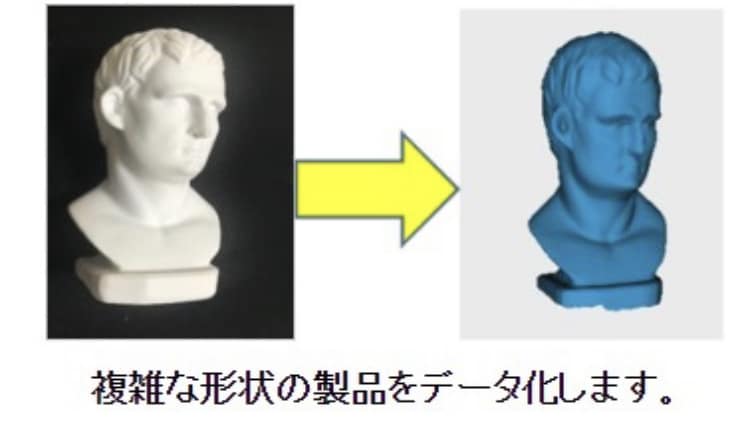 リバースエンジニアリング致します スキャンサイズ 直径20～300mm内の輸送可能なものです。 イメージ1