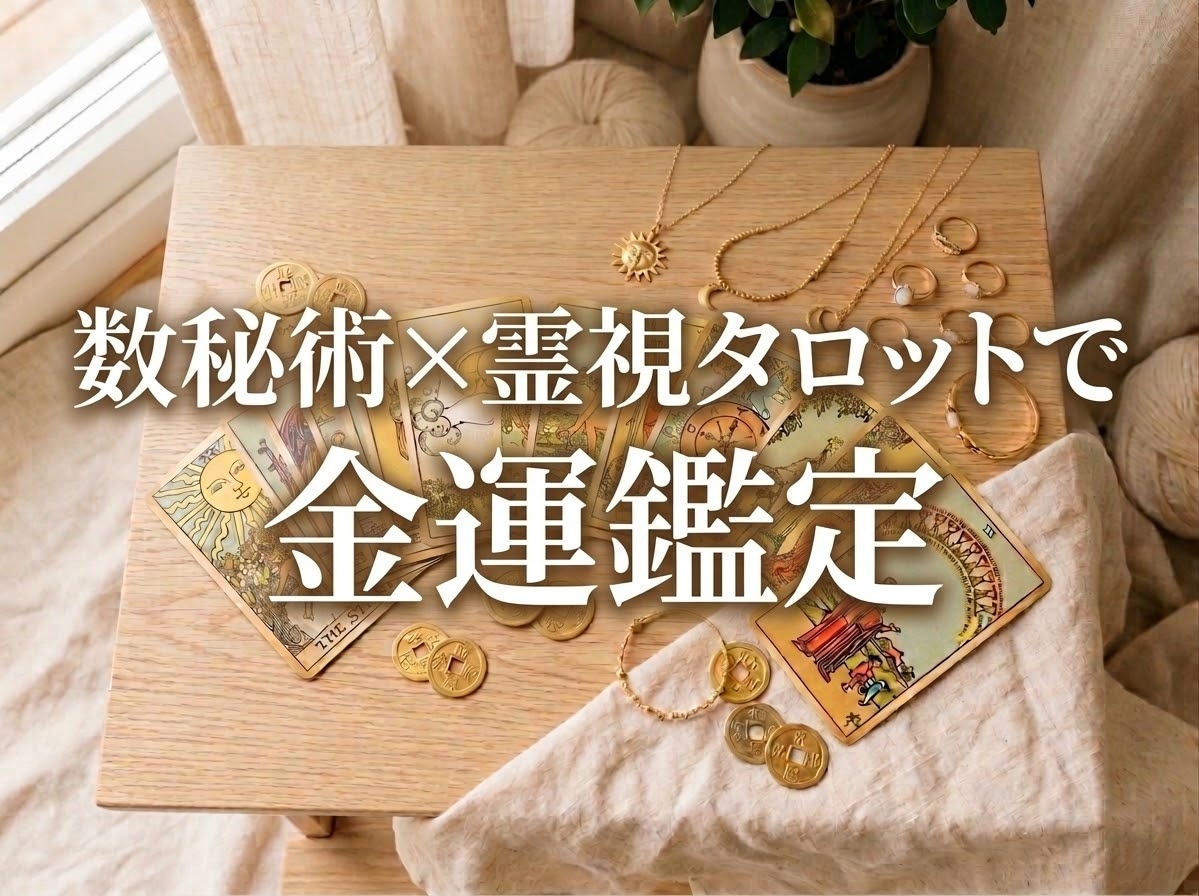 金運を数秘術×霊視タロットで丁寧に鑑定します 金運の特徴や豊かさへの傾向、お金との向き合い方をお伝えします イメージ1