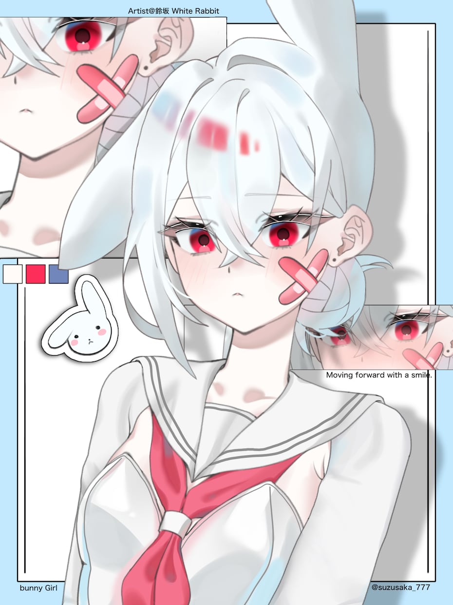 最短二日！アイコン/サムネイラスト制作します ○活動を彩る1枚に｜透明感と引き込まれるイラスト制作 イメージ8