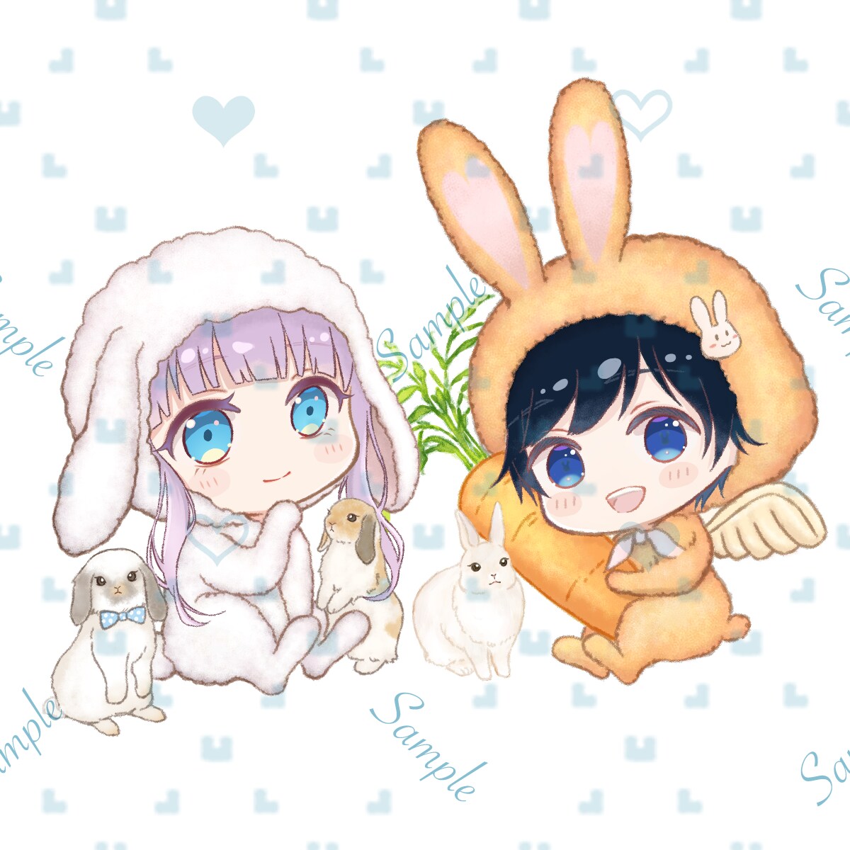 うさ耳量産企画を承ります いろんなキャラの描きわけができます イメージ9