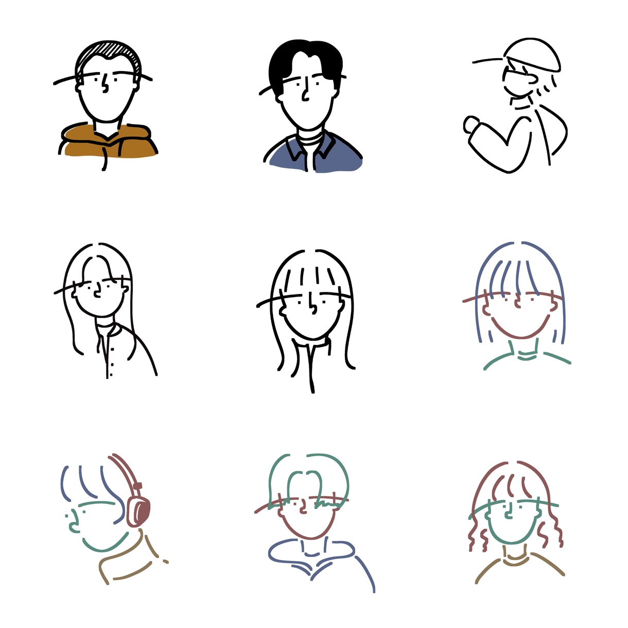 親しみのある、あなただけのイラスト作成します シンプル、ユニークで可愛らしく。 イメージ3