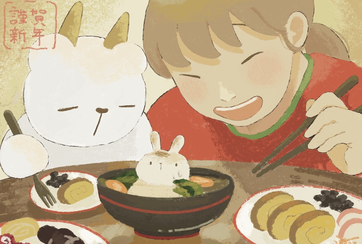 アイコン、ヘッダー、挿絵、1枚絵を制作します アナログ風のほんわかイラストお描きします！ イメージ1