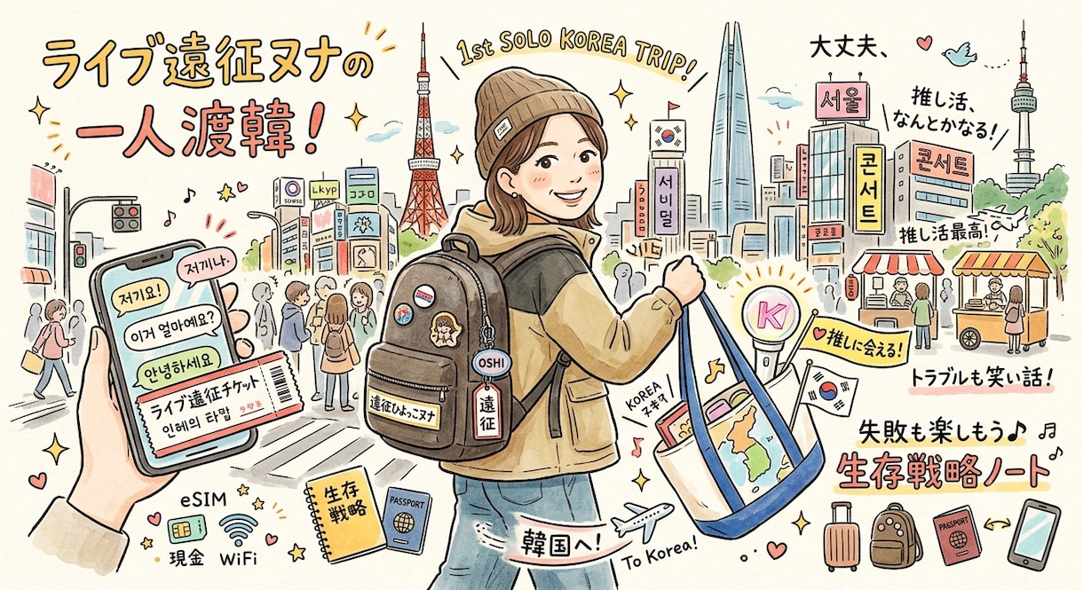 失敗も思い出！気楽に一人渡韓する生存戦略を伝えます なんとかなる！失敗だらけの私が教える、気楽で楽しい一人渡韓 イメージ1