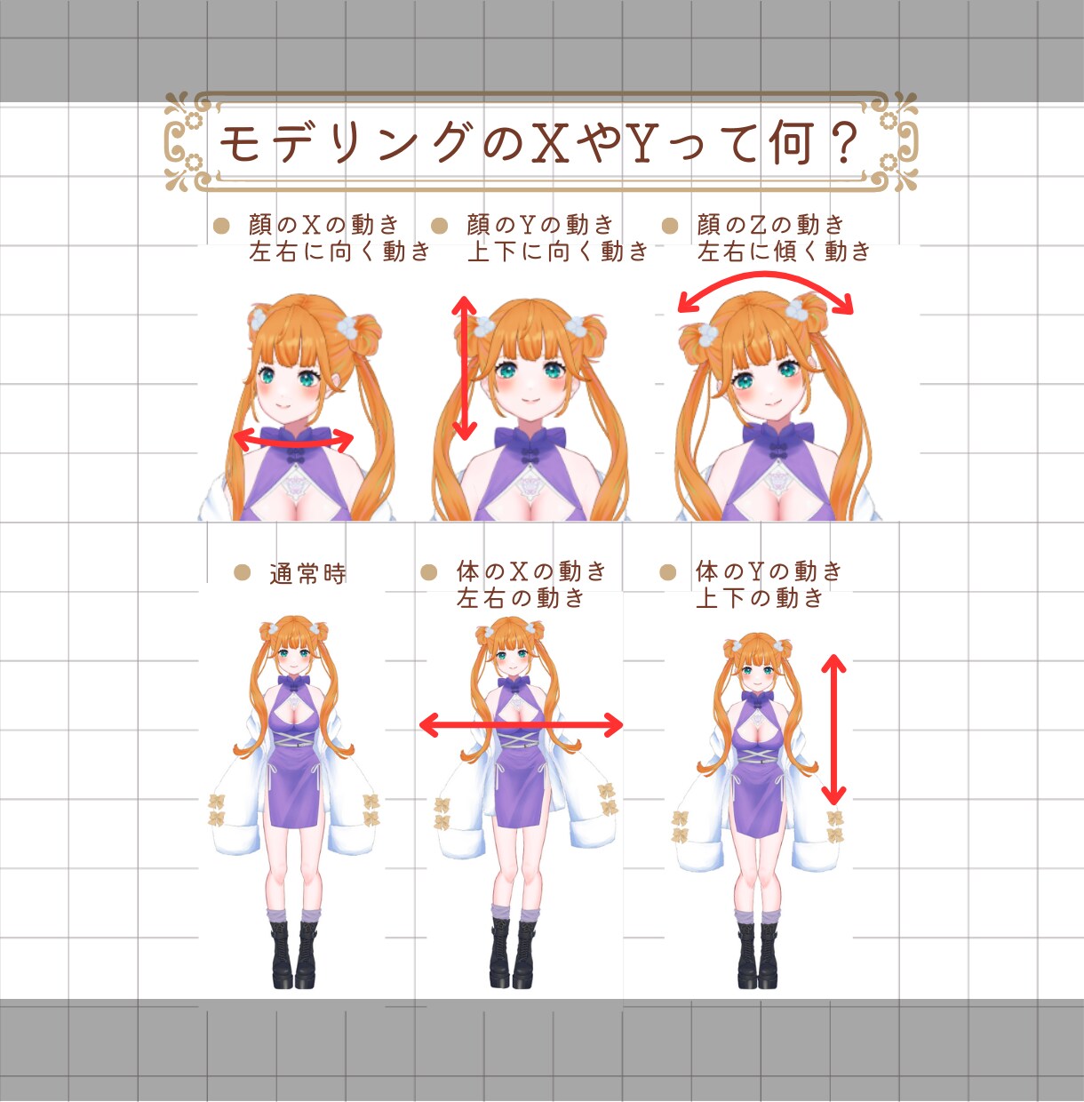 Vtuber用Live2Dモデリングします キャラデザ～導入まで！全行程対応します！ イメージ5