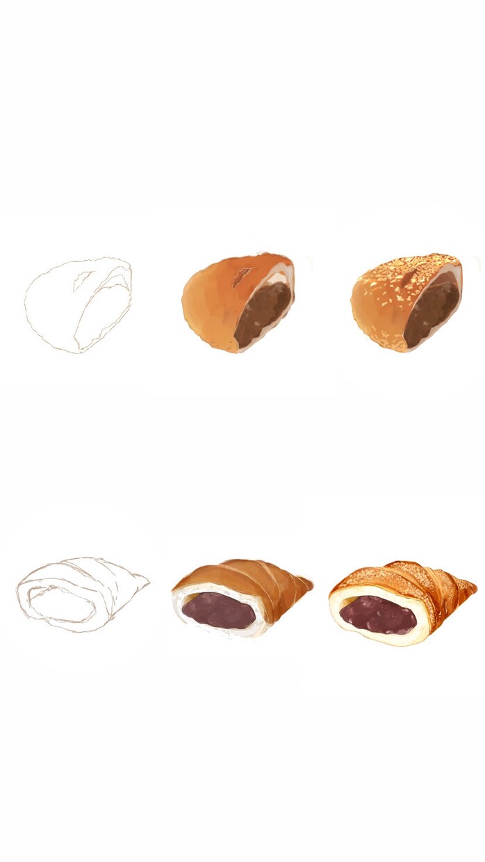食べ物を美味しそうに描きます 食べ物を特徴的に魅せたい方にオススメ イメージ2