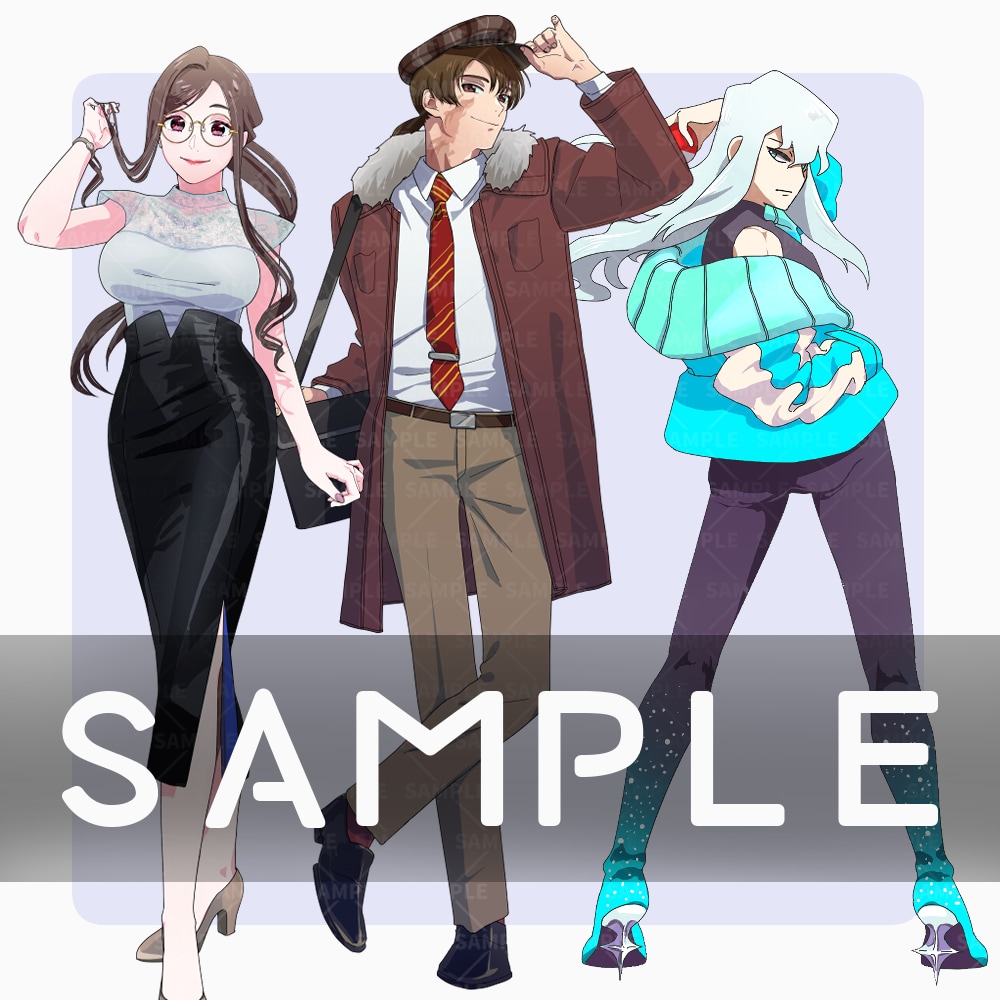 説得力のある映え立ち絵描きます 表情差分付き！オリジムリも承ります！手を描くの大好き！ イメージ2