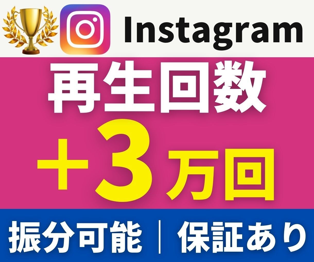 インスタリール再生数+3万回【振り分け】増やします 時間単位の速度調整無料｜弊社独自サービス｜30日保証｜IG イメージ10