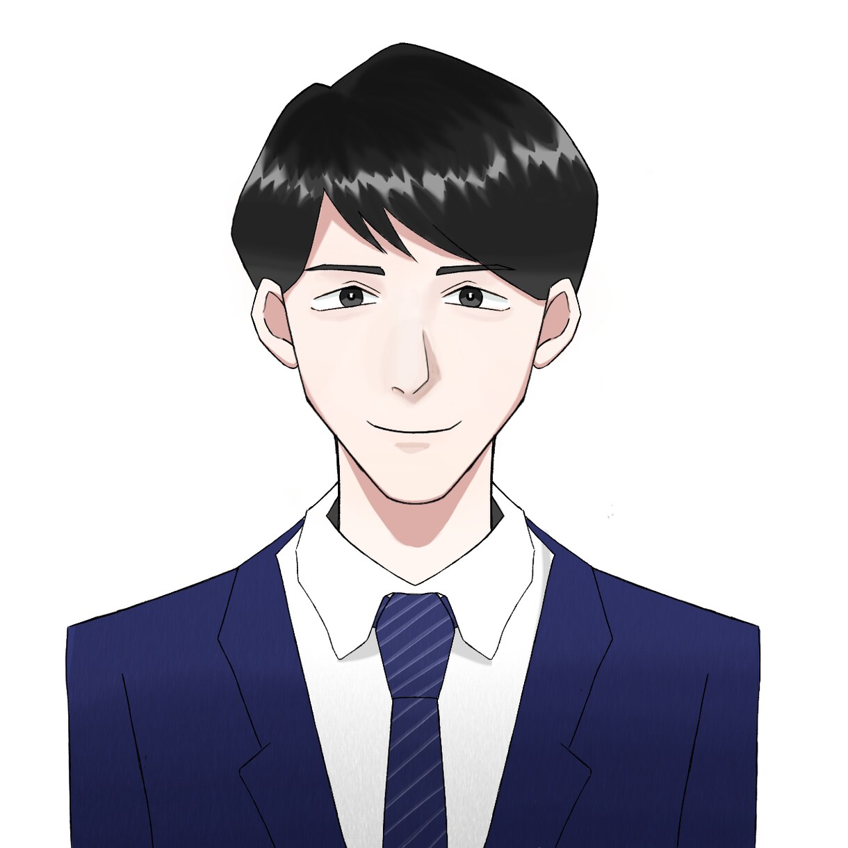 スーツ姿の男性アイコン描きます あなただけのアイコンを描きます！ イメージ1