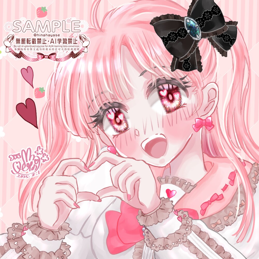 可愛い女の子のアイコン描きます キュートをお届け♡貴方のSNSを可愛く彩りませんか？ イメージ6