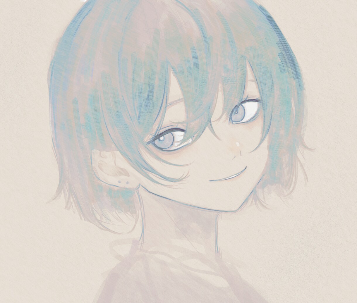 オリキャラ上半身イラスト制作します アイコンやサムネイルで使える上半身イラストを作成します！ イメージ1