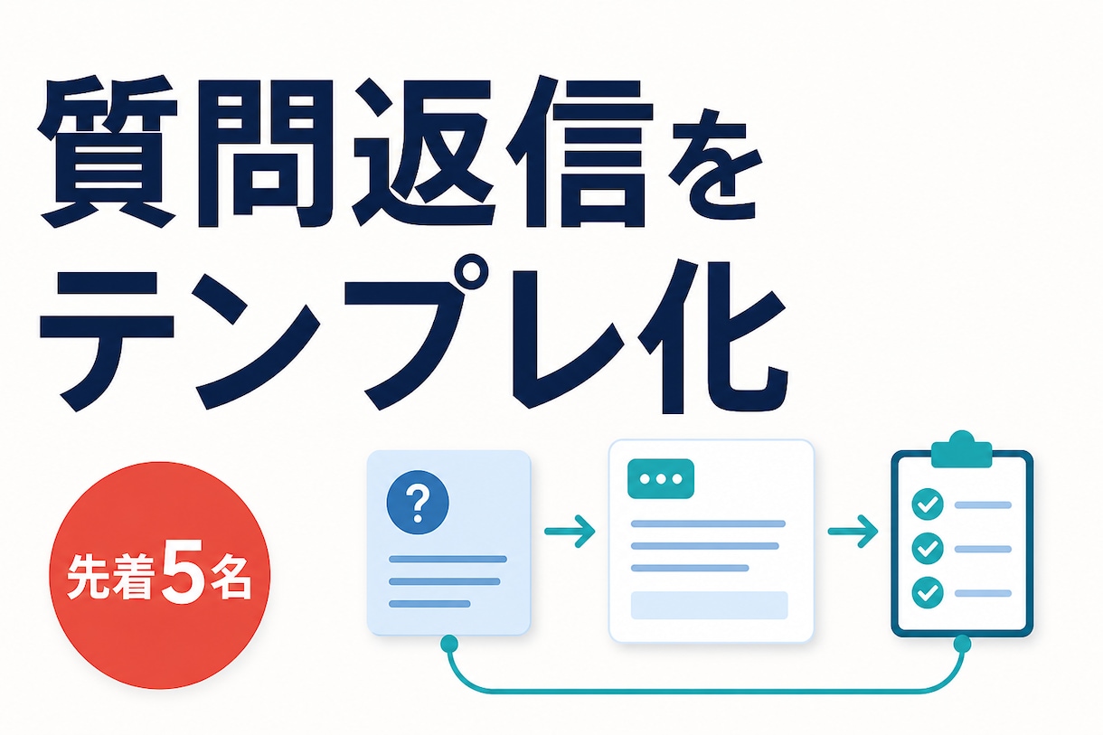 同じ質問への返信をテンプレ化します 回答条件と返信文を迷わず使える形へ整理 イメージ1