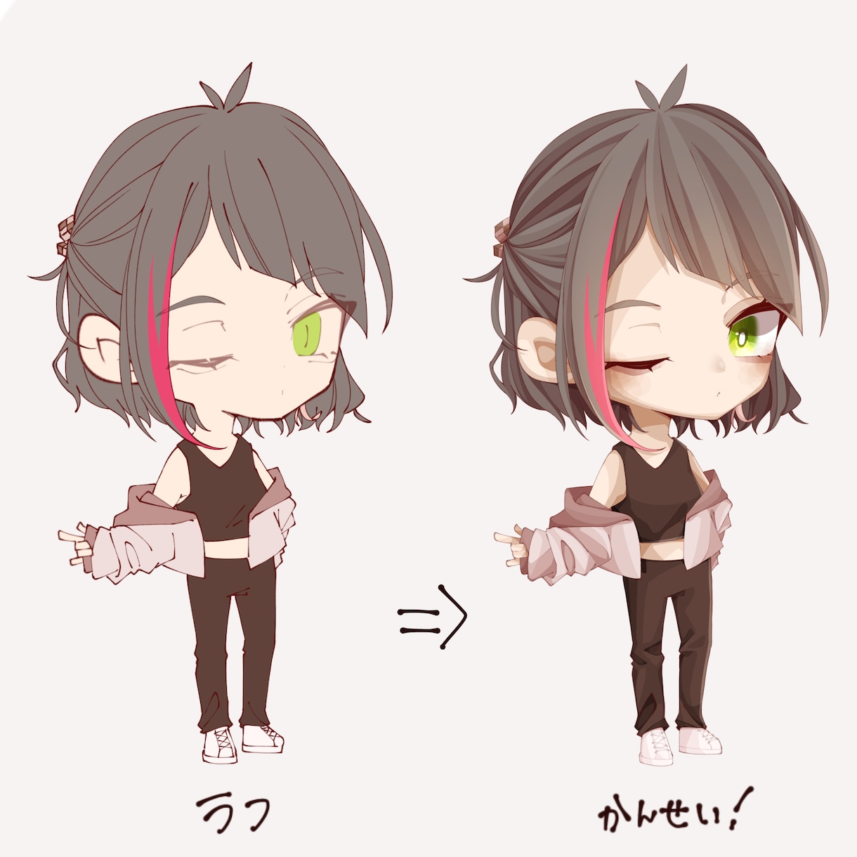 かわいいSDキャラの制作を承ります 可愛いSDキャラを動画や配信、グッズ制作に！ イメージ7