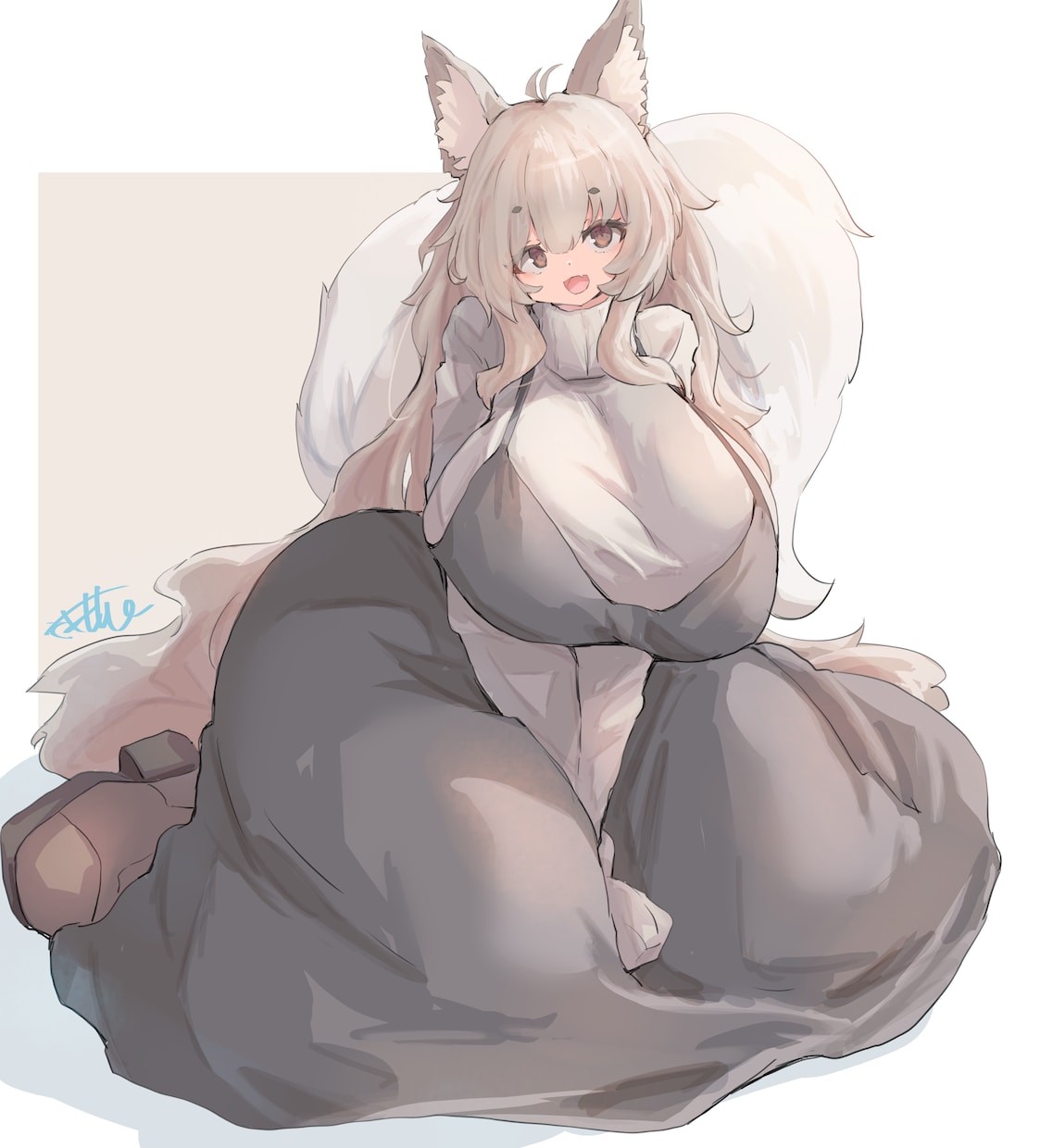 もちもちふわふわ女の子イラスト作成いたします もちふわ暖かいイラストで癒されませんか？ イメージ2