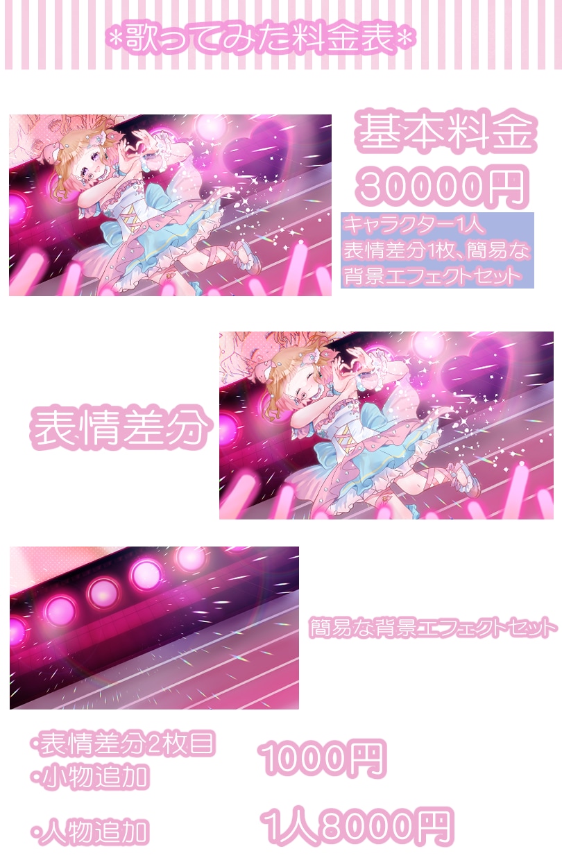 ふんわり可愛い♡歌ってみた動画イラスト作成します 綺麗でかわいい動画イラストで魅力をアピールしませんか？ イメージ2