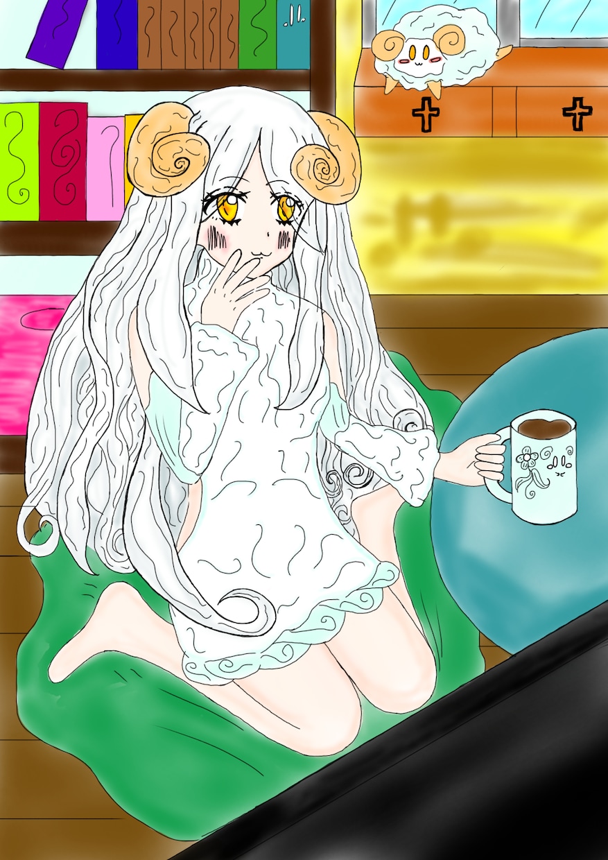 可愛い世界観で悪魔っ娘などのキャラを描きます 普通のキャラクターや天使っ娘、魚っ娘などの擬人などを描きます イメージ2