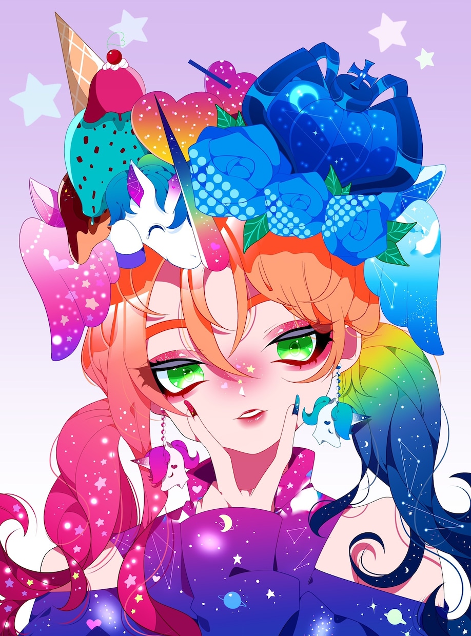 貴方好みのイラストを描きます 彩度の高いイラストやパキッとした塗りが好きな人にオススメです イメージ4
