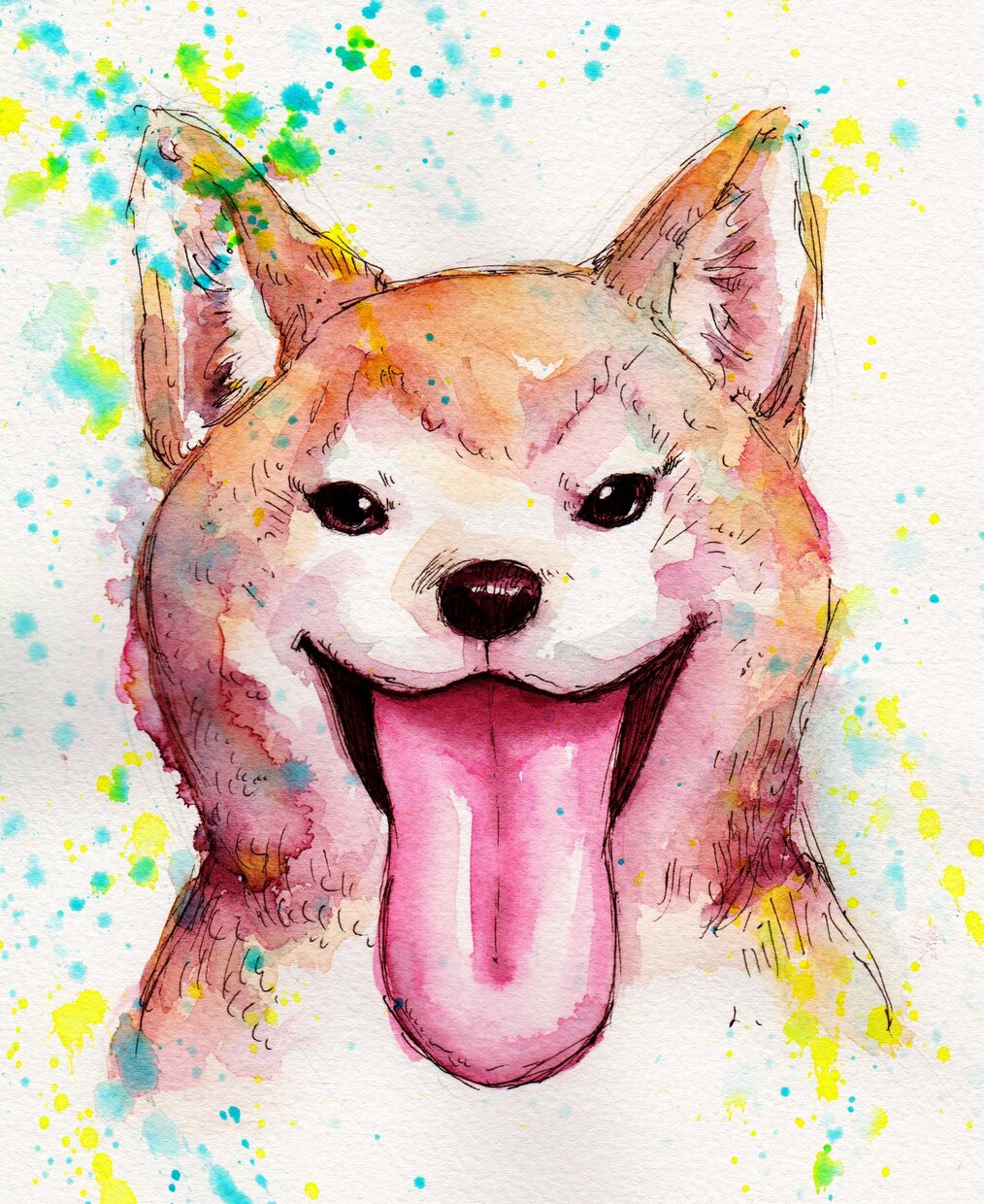 水彩であったかいペットの似顔絵描きます 水彩でペットの似顔絵☆原画とデータ両方お渡し イメージ8