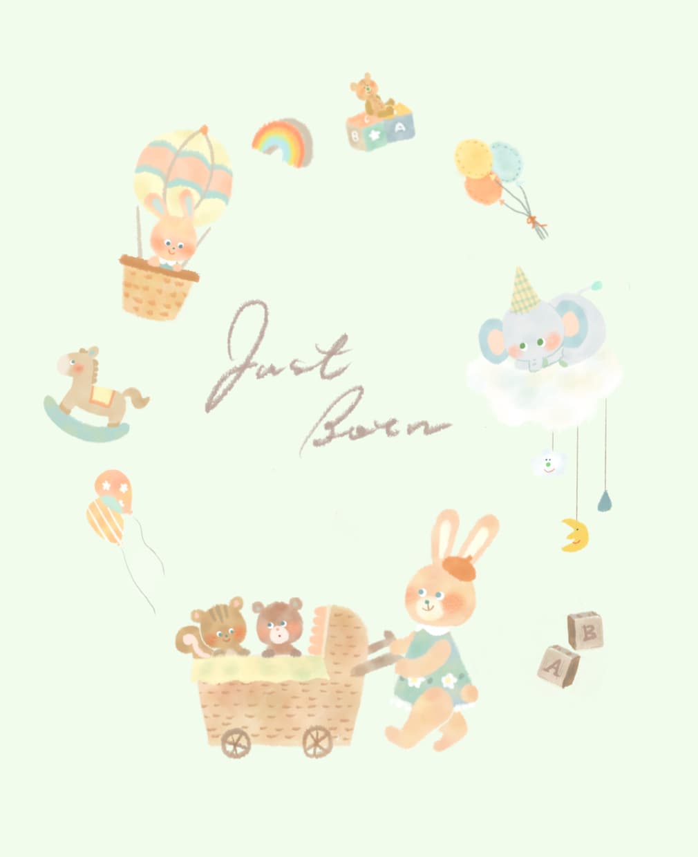 ほんわかカットイラスト描きます 商用利用OK◎ほっこりと優しいイラストを届けます⚘⠜ イメージ2