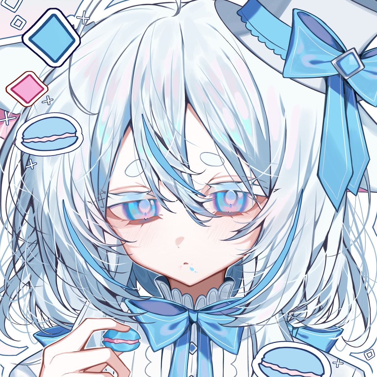 ガーリーな女の子のアイコン描きます 最短4日！SNSのアイコンなどに イメージ4