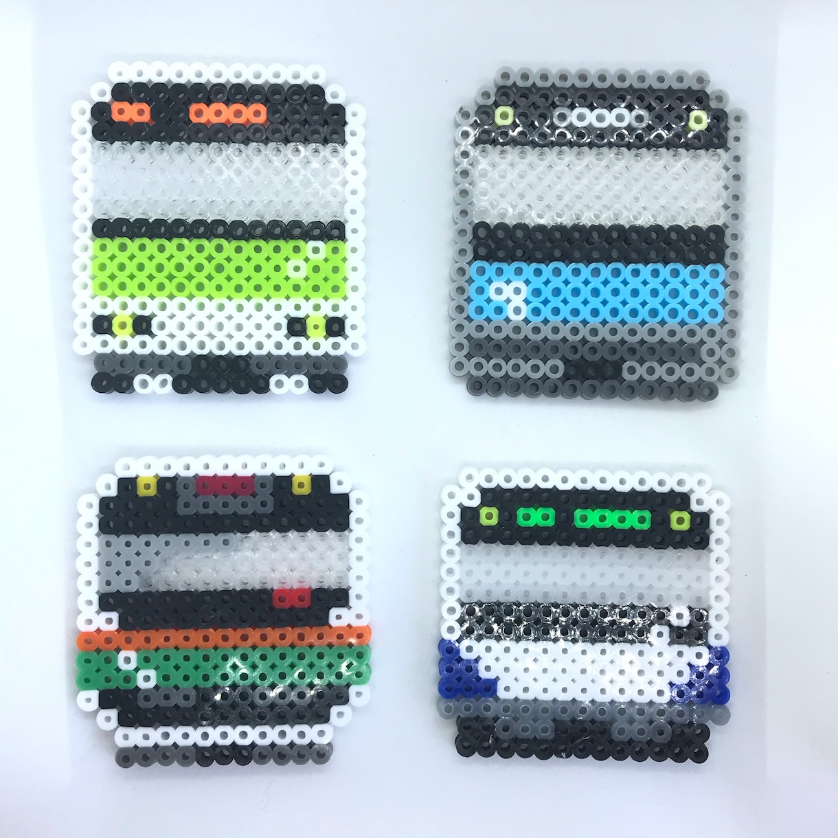 電車好きのお子様のためにアイロンビーズ５つ作ります トイトレに成功した魔法の電車！オムツ卒業の手助けします。 イメージ3