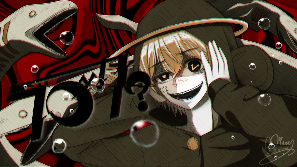 歌ってみた・配信用サムネイラスト制作します 歌い手・実況・配信用イラスト！世界観重視で制作 イメージ9