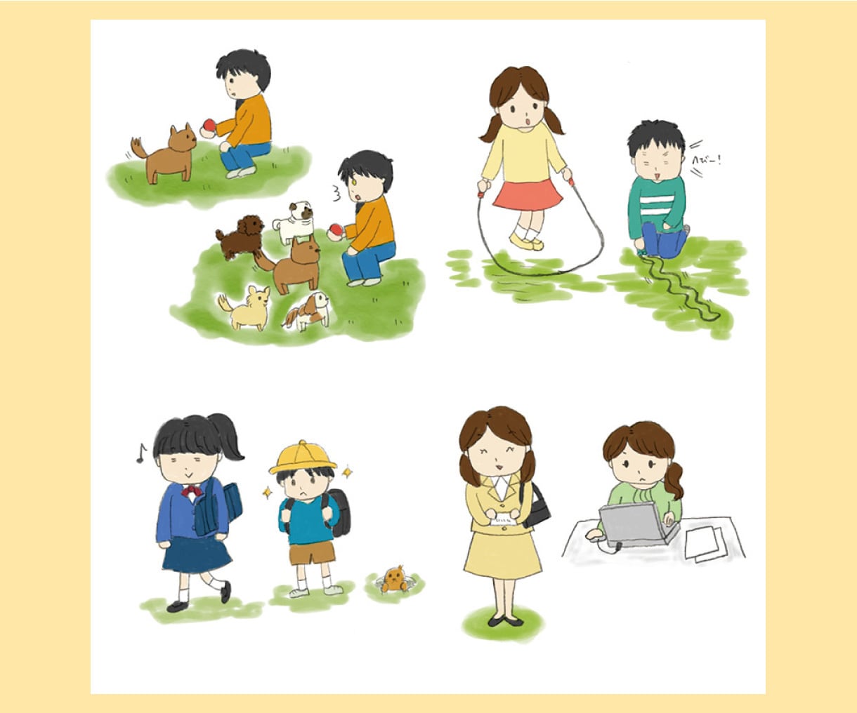 かわいい・ゆるい、人物と動物のイラスト制作します かわいいイラストで情報を分かりやすく・親しみやすく！ イメージ9