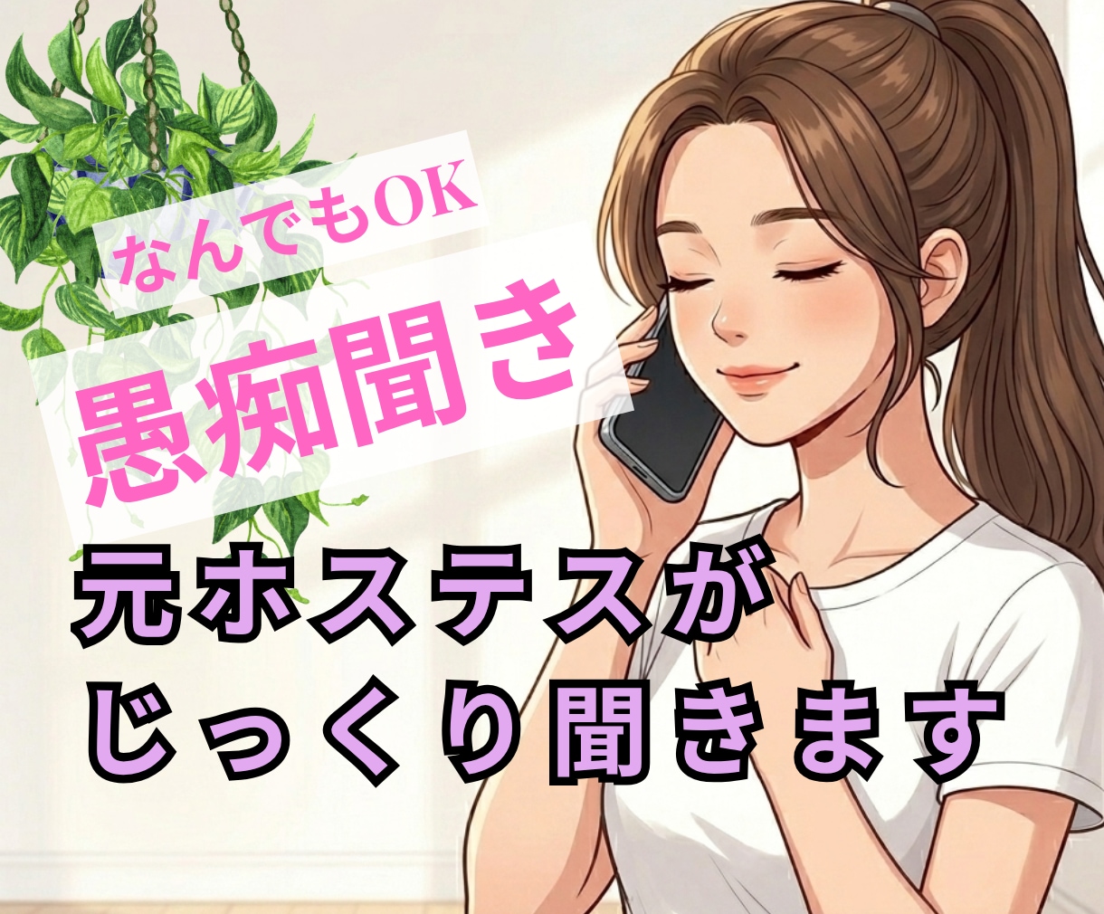 あなたの心のデトックス、お手伝いします 遠慮は必要なし！元ホステスが否定せずなんでも聞きます！ イメージ1