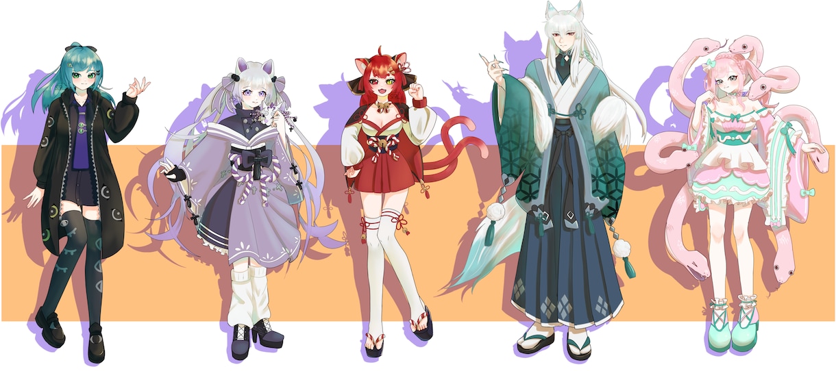 あなた好みのキャラクター描きます キャラクター立ち絵を作成します！IRIAM・TRPGなど イメージ1