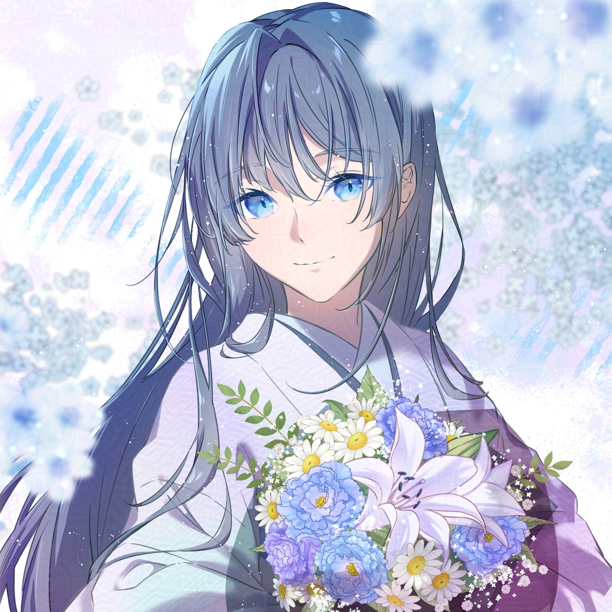 和風な一枚絵、アイコン、サムネ、キャラデザ描きます 綺麗、儚さのある絵に仕上げます イメージ8