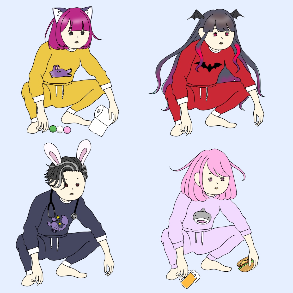 やさぐれたハロウィン衣装のあなたを描きます やさぐれイラストのハロウィンの着せかえが出ました！ イメージ6