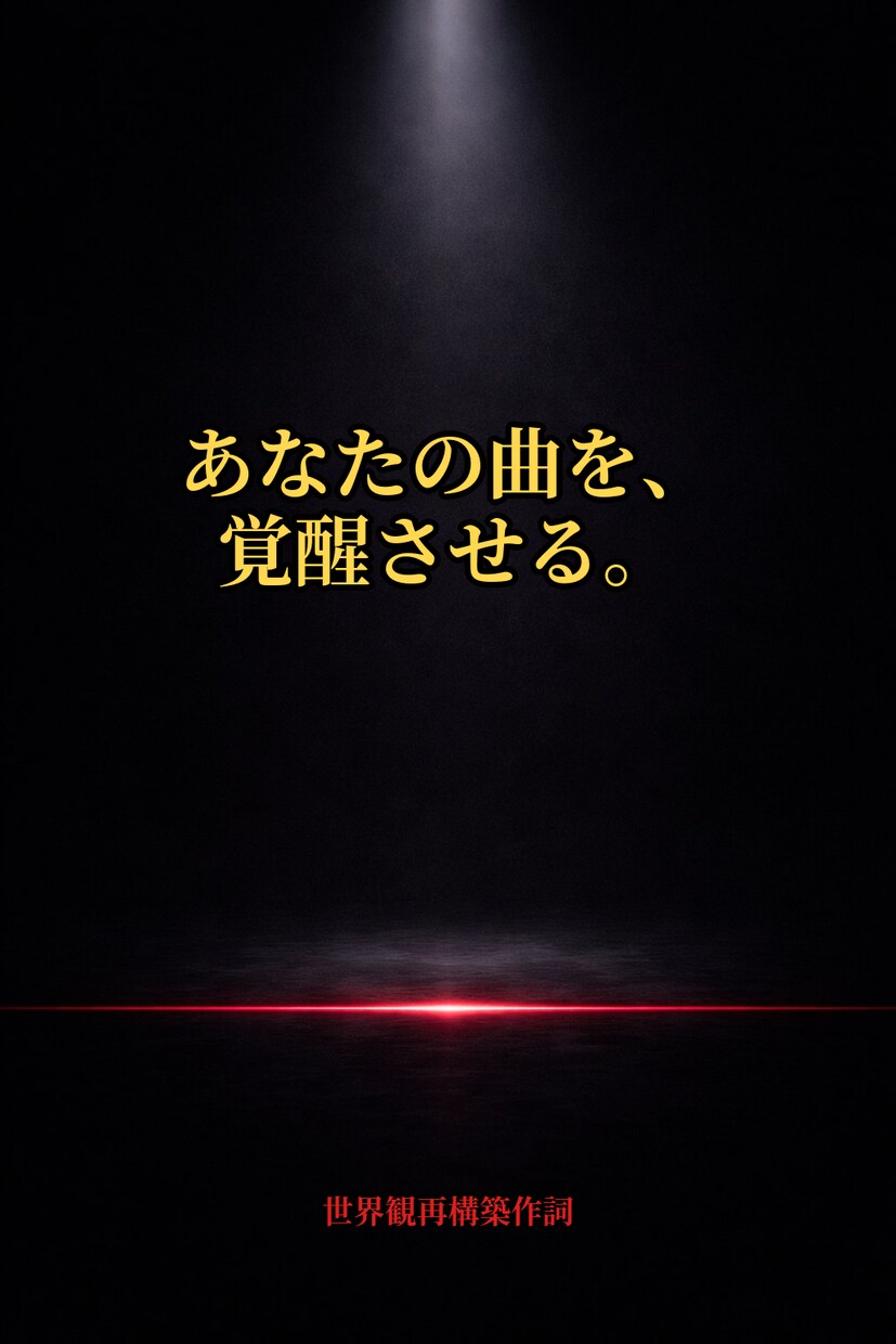 90秒覚醒設計｜世界観から再構築するV系作詞します 90秒作詞プレミアムバージョン イメージ1