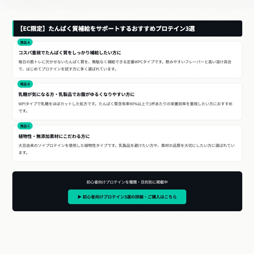 フィットネス・サプリEC向けSEO記事を納品します 競合上位を徹底分析｜薬機法チェック込み イメージ6