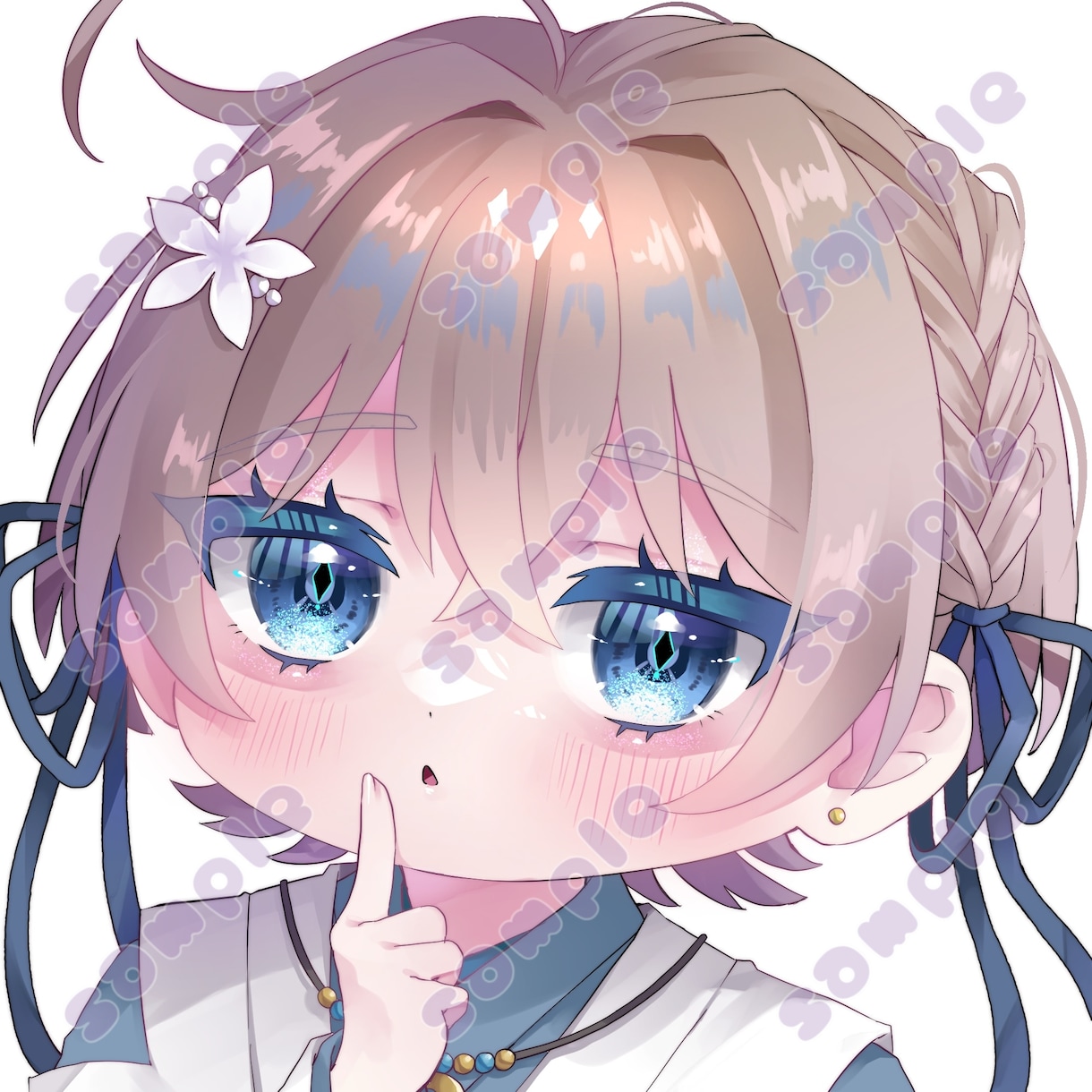 アイコン映えするミニキャラアイコン描きます おめめパッチリでSNSのアイコン映えすること間違いなし！ イメージ2