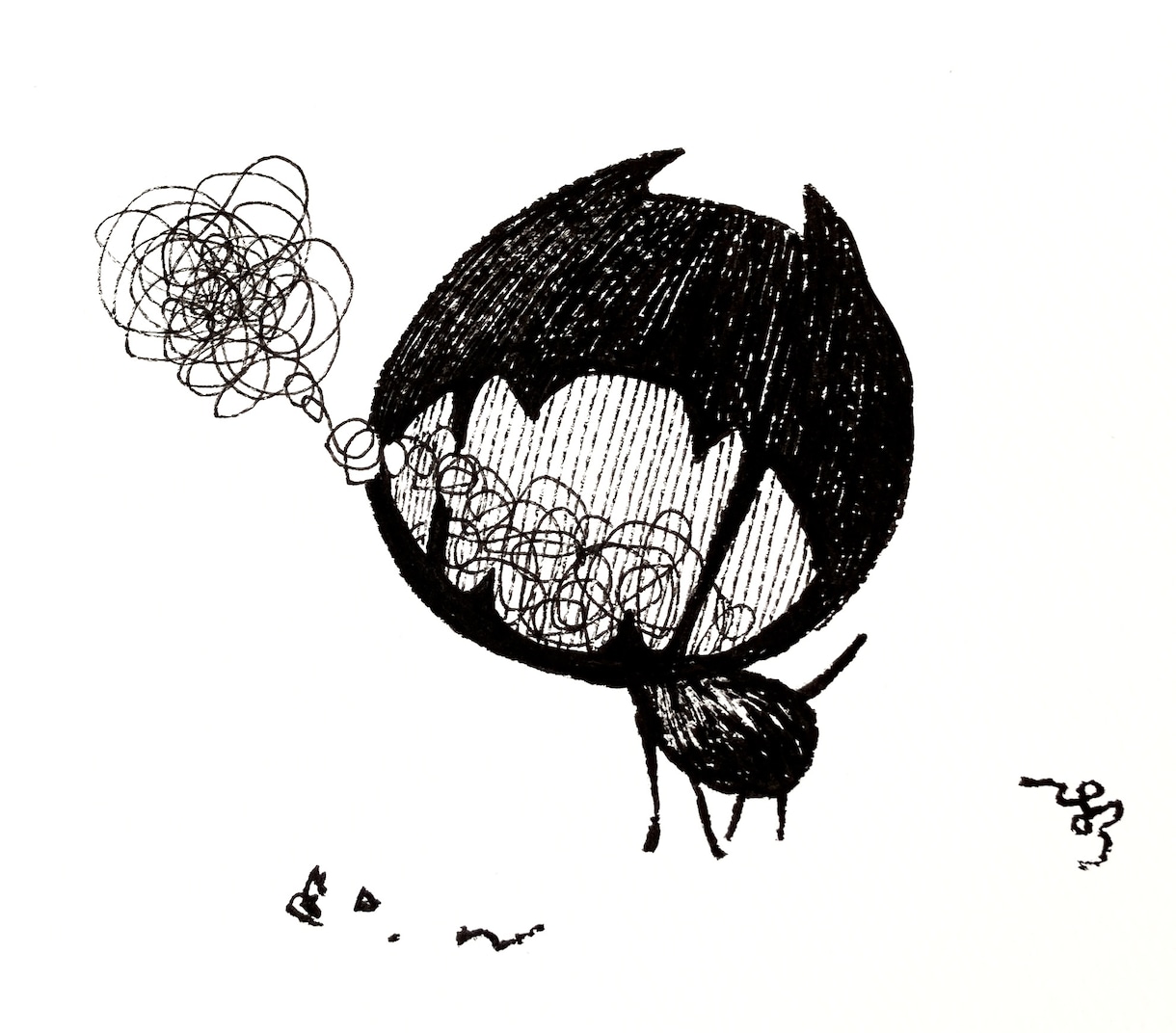 白黒調の落ち着いたアイコン描きます かわいい、クール、しっとり…ご希望に応えるモノトーンアイコン イメージ5